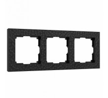 Рамка на 3 поста Werkel Hammer черный W0032408