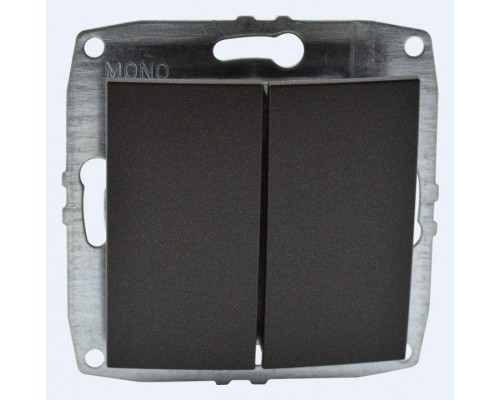 Выключатель двухклавишный без рамки Mono Electric Despina / Larissa 500-002025-102 Выключатель двухклавишный без рамки Mono Electric Despina / Larissa 500-002025-102