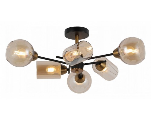 Люстра на штанге ILLUMICO  IL8243-6COU-79 BK GD
