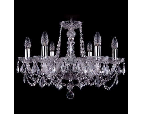 Подвесная люстра Bohemia Ivele Crystal 1402 1402/6/195/Ni/Leafs Подвесная люстра Bohemia Ivele Crystal 1402 1402/6/195/Ni/Leafs