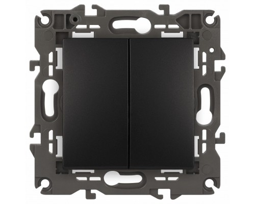 Переключатель двухклавишный без рамки Эра Эра Elegance 14-1106-05