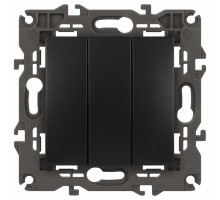 Выключатель трехклавишный без рамки Эра Эра Elegance 14-1107-05