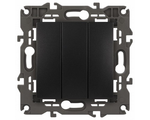 Выключатель трехклавишный без рамки Эра Эра Elegance 14-1107-05