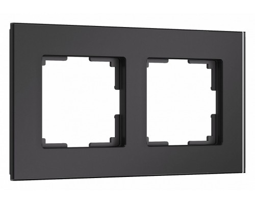Рамка на 2 поста Werkel Senso (черный, стекло soft-touch) W0023108 Рамка на 2 поста Werkel Senso (черный, стекло soft-touch) W0023108