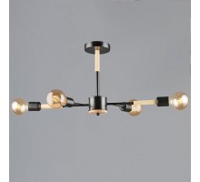 Люстра на штанге 99960 99960-0.3-04 BK+WOOD