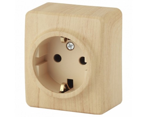 Накладка для розетки с заземлением и со шторками Эра Эра Эксперт 11-2204-11