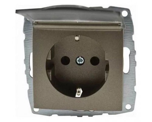 Розетка с заземлением с крышкой, без рамки Mono Electric Despina / Larissa 500-002321-118 Розетка с заземлением с крышкой, без рамки Mono Electric Despina / Larissa 500-002321-118
