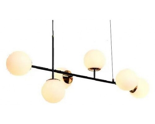 Подвесная люстра iLamp Golden 9136P/6 BK-WH Подвесная люстра iLamp Golden 9136P/6 BK-WH