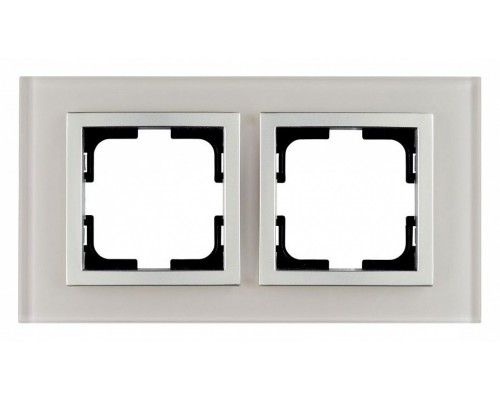 Рамка на 2 поста Mono Electric Style Glass 107-710000-161 Рамка на 2 поста Mono Electric Style Glass 107-710000-161