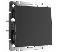 Кнопка звонка без рамки Werkel черный матовый W1114508
