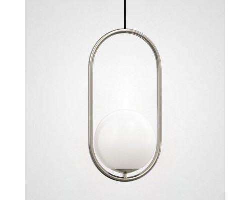 Подвесной светильник Imperiumloft Matthew Mccormick Hoop Silver Mila Pendant HOOP-B01 Подвесной светильник Imperiumloft Matthew Mccormick Hoop Silver Mila Pendant HOOP-B01
