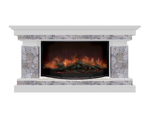 Комплект из электрокамина напольного и портала (143x45x80 см) Брайтон Марсель Rondo 86 БР000025 Комплект из электрокамина напольного и портала (143x45x80 см) Брайтон Марсель Rondo 86 БР000025