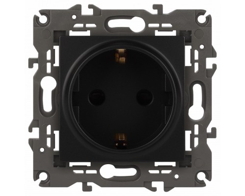 Розетка с заземлением, без рамки Эра Эра Elegance 14-2101-05