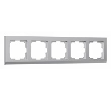 Рамка на 5 постов Werkel Stark (серебряный) W0051806