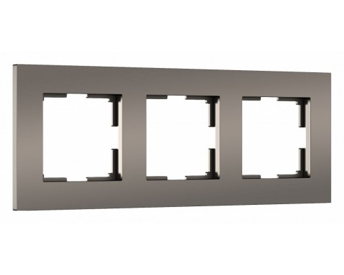 Рамка на 3 поста Werkel Slab (бронза софт) W0032963 Рамка на 3 поста Werkel Slab (бронза софт) W0032963