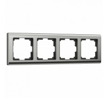 Рамка на 4 поста Werkel Metallic (глянцевый никель) W0041602