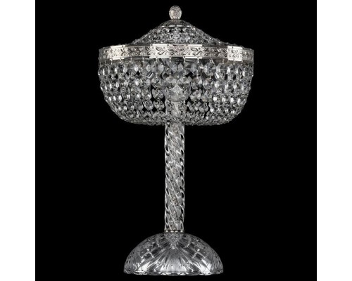 Настольная лампа декоративная Bohemia Ivele Crystal 1911 19111L4/25IV Ni Настольная лампа декоративная Bohemia Ivele Crystal 1911 19111L4/25IV Ni