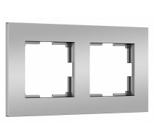 Рамка на 2 поста Werkel Slab (серебро софт) W0022965