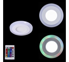 Встраиваемый светильник  50503-9.0-001TM LED3+3W  WH/DL+RGB