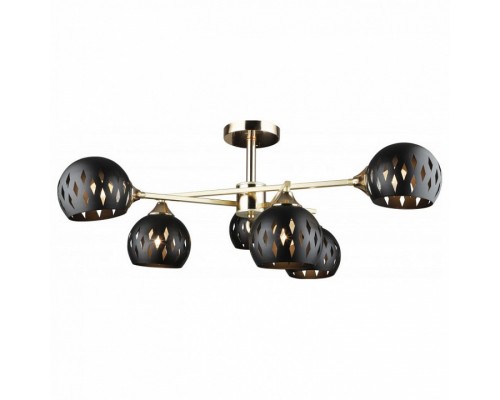 Люстра на штанге Imex MD.4211 MD.4211-6-S-GD+FGD Люстра на штанге Imex MD.4211 MD.4211-6-S-GD+FGD
