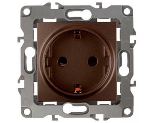 Розетка с заземлением, без рамки Эра Эра 12 12-2001-13