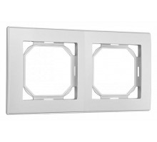 Рамка на 2 поста Arte Milano am-503.06 503.06-2.silver