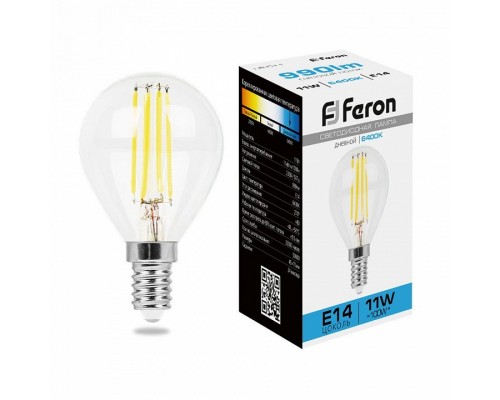 Лампа светодиодная Feron LB-511 E14 11Вт 6400K 38225 Лампа светодиодная Feron LB-511 E14 11Вт 6400K 38225
