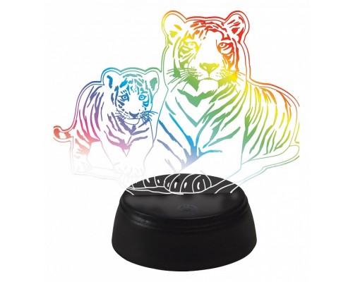 Зверь декоративный Uniel ULI-M508 RGB/3AA TIGER FAMILY/BLACK UL-00008403 Зверь декоративный Uniel ULI-M508 RGB/3AA TIGER FAMILY/BLACK UL-00008403