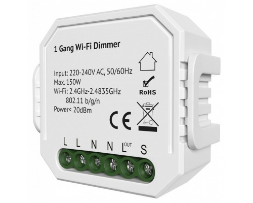 Контроллер-диммер Wi-Fi для смартфонов и планшетов Denkirs Relay RL1003-DM/1 Контроллер-диммер Wi-Fi для смартфонов и планшетов Denkirs Relay RL1003-DM/1