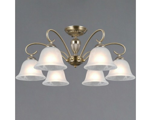 Люстра на штанге ILLUMICO AREZZO IL0696-6ASQ-25 AB AREZZO Люстра на штанге ILLUMICO AREZZO IL0696-6ASQ-25 AB AREZZO