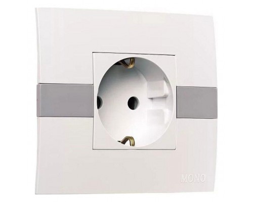 Розетка с заземлением Mono Electric Eсо 101-010107-117 Розетка с заземлением Mono Electric Eсо 101-010107-117