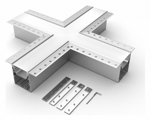Соединитель угловой X-образный накладной Arlight S-LUX 030134 Соединитель угловой X-образный накладной Arlight S-LUX 030134