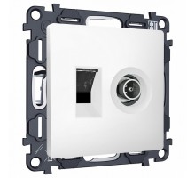 Механизм ТВ-розетки оконечные и розетки Ethernet RJ-45 со шторкам Ambrella Volt MA MA132510