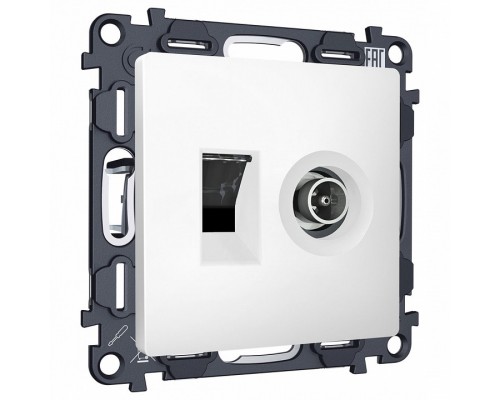 Механизм ТВ-розетки оконечные и розетки Ethernet RJ-45 со шторкам Ambrella Volt MA MA132510