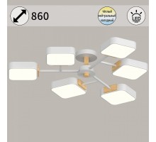 Люстра на штанге 03363-0.3-06 WH+WOOD