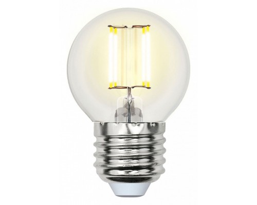 Лампа светодиодная Uniel LED-G45 E27 6Вт 3000K LED-G45-6W/WW/E27/CL PLS02WH Лампа светодиодная Uniel LED-G45 E27 6Вт 3000K LED-G45-6W/WW/E27/CL PLS02WH