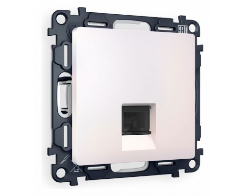 Розетка Ethernet RJ-45 и со шторками, без рамки Ambrella Volt Quant MA212010 Розетка Ethernet RJ-45 и со шторками, без рамки Ambrella Volt Quant MA212010