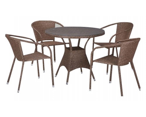 Набор уличный T197AT/Y137C-W56 Light brown 4Pcs Набор уличный T197AT/Y137C-W56 Light brown 4Pcs
