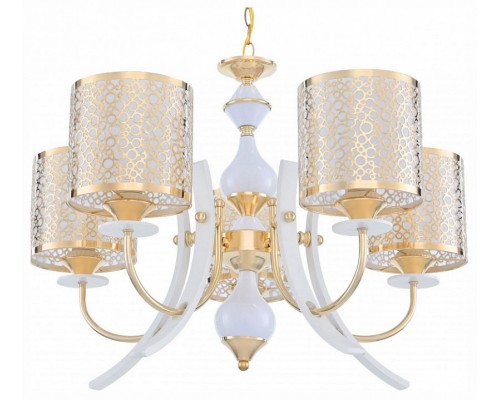 Подвесная люстра Arte Milano Florentia-6067 306067/5 Wh/Gd Подвесная люстра Arte Milano Florentia-6067 306067/5 Wh/Gd