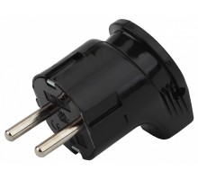 Вилка угловая с заземлением Эра  Vx3-B