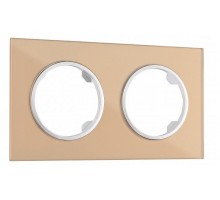 Рамка на 2 поста Arte Milano am-502.01 502.01-2.shampan