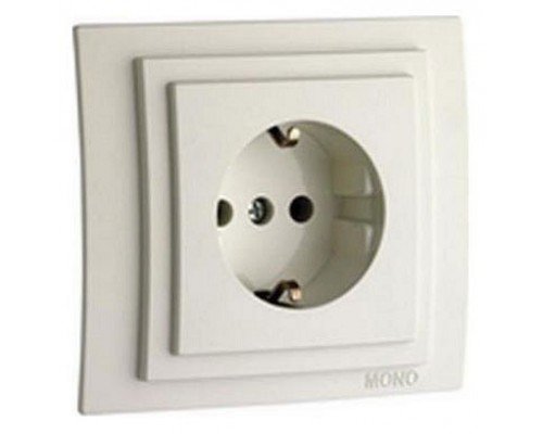 Розетка с заземлением, без рамки Mono Electric Despina / Larissa 500-000121-117 Розетка с заземлением, без рамки Mono Electric Despina / Larissa 500-000121-117