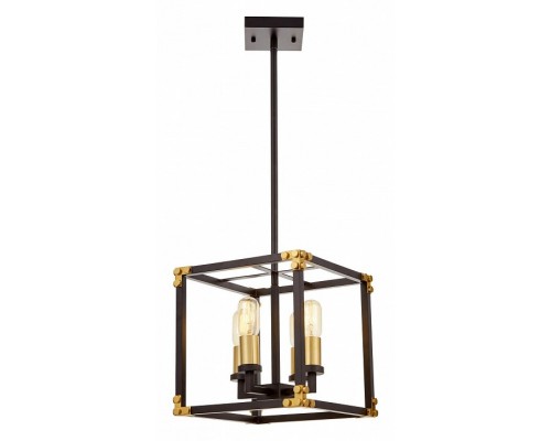 Люстра на штанге LUMINA DECO Waldorf LDP 1140-4 BK+MD Люстра на штанге LUMINA DECO Waldorf LDP 1140-4 BK+MD