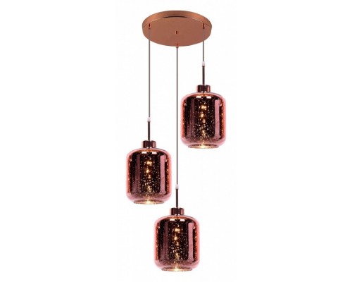 Подвесной светильник LUMINA DECO Alacosmo LDP 6811-3 RD R.GD Подвесной светильник LUMINA DECO Alacosmo LDP 6811-3 RD R.GD