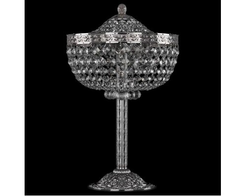 Настольная лампа декоративная Bohemia Ivele Crystal 1928 19281L6/25IV Ni Настольная лампа декоративная Bohemia Ivele Crystal 1928 19281L6/25IV Ni