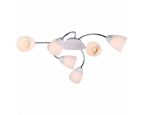 Потолочная люстра Imex 8410 MD.8410-6-S CH+WH Потолочная люстра Imex 8410 MD.8410-6-S CH+WH