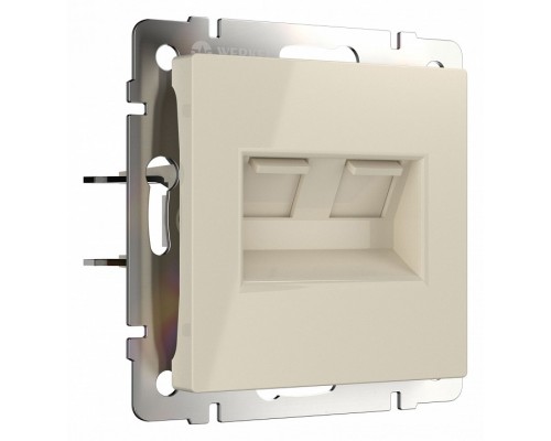 Розетка Ethernet RJ-45 без рамки Werkel слоновая кость W1181103 Розетка Ethernet RJ-45 без рамки Werkel слоновая кость W1181103