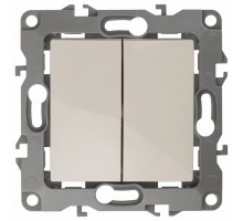 Переключатель двухклавишный без рамки Эра Эра 12 12-1104-02