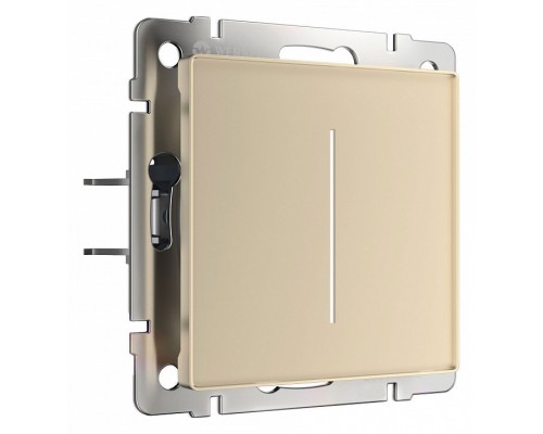 Диммер сенсорный с подсветкой и функцией Wi-Fi, без рамки Werkel шампань W3443111 Диммер сенсорный с подсветкой и функцией Wi-Fi, без рамки Werkel шампань W3443111