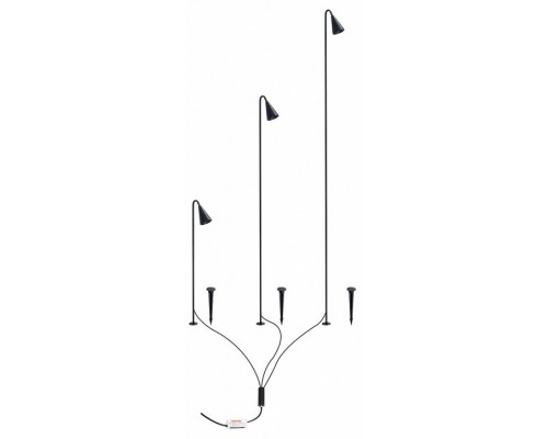 Наземный низкий светильник Arte Lamp MULIPHEIN A1084PA-3BK